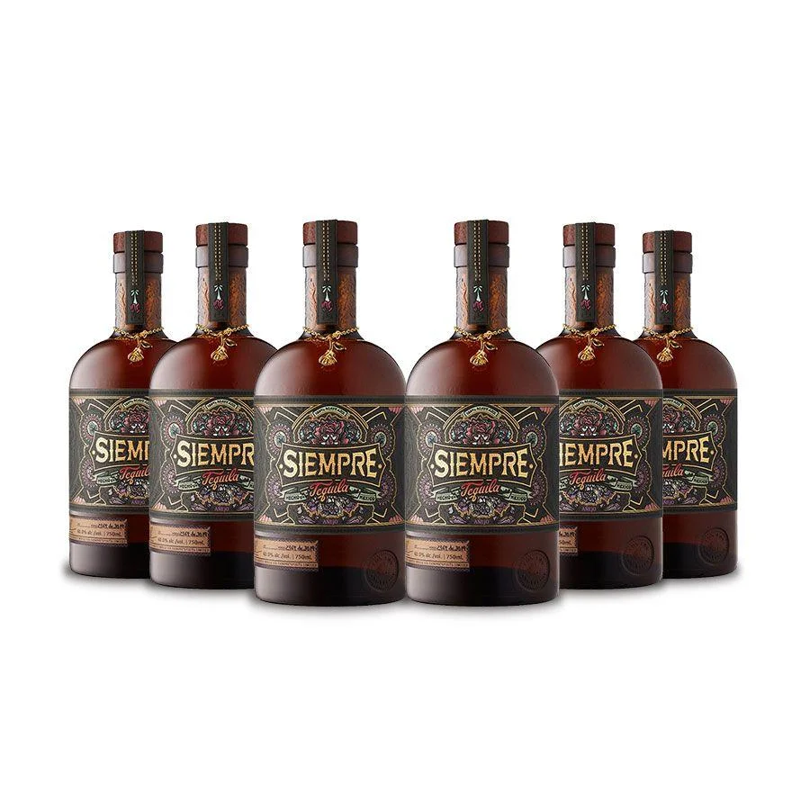 Siempre Anejo Tequila (6) Bottle Bundle