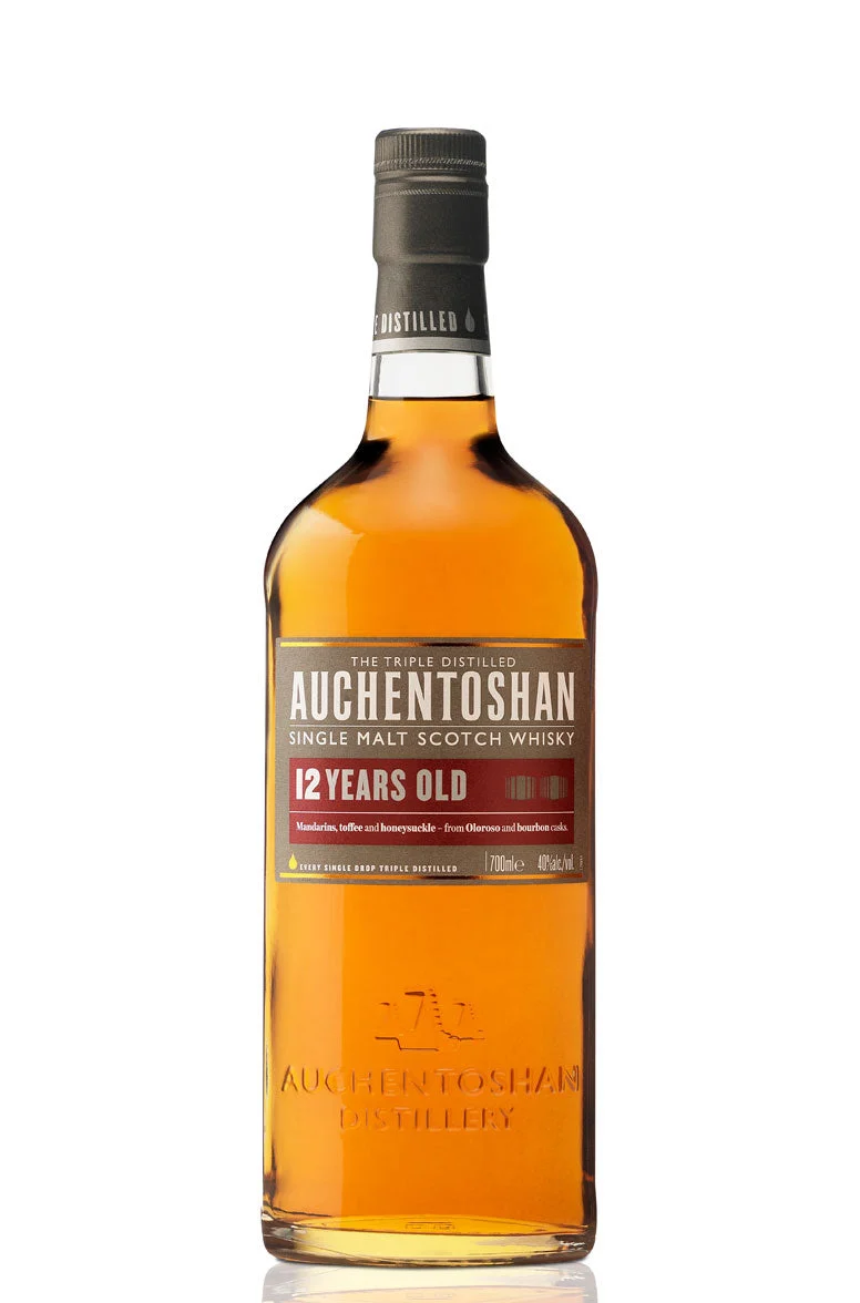 Auchentoshan 12 Year Old Lowland Single Malt Scotch Whisky - Whiskey