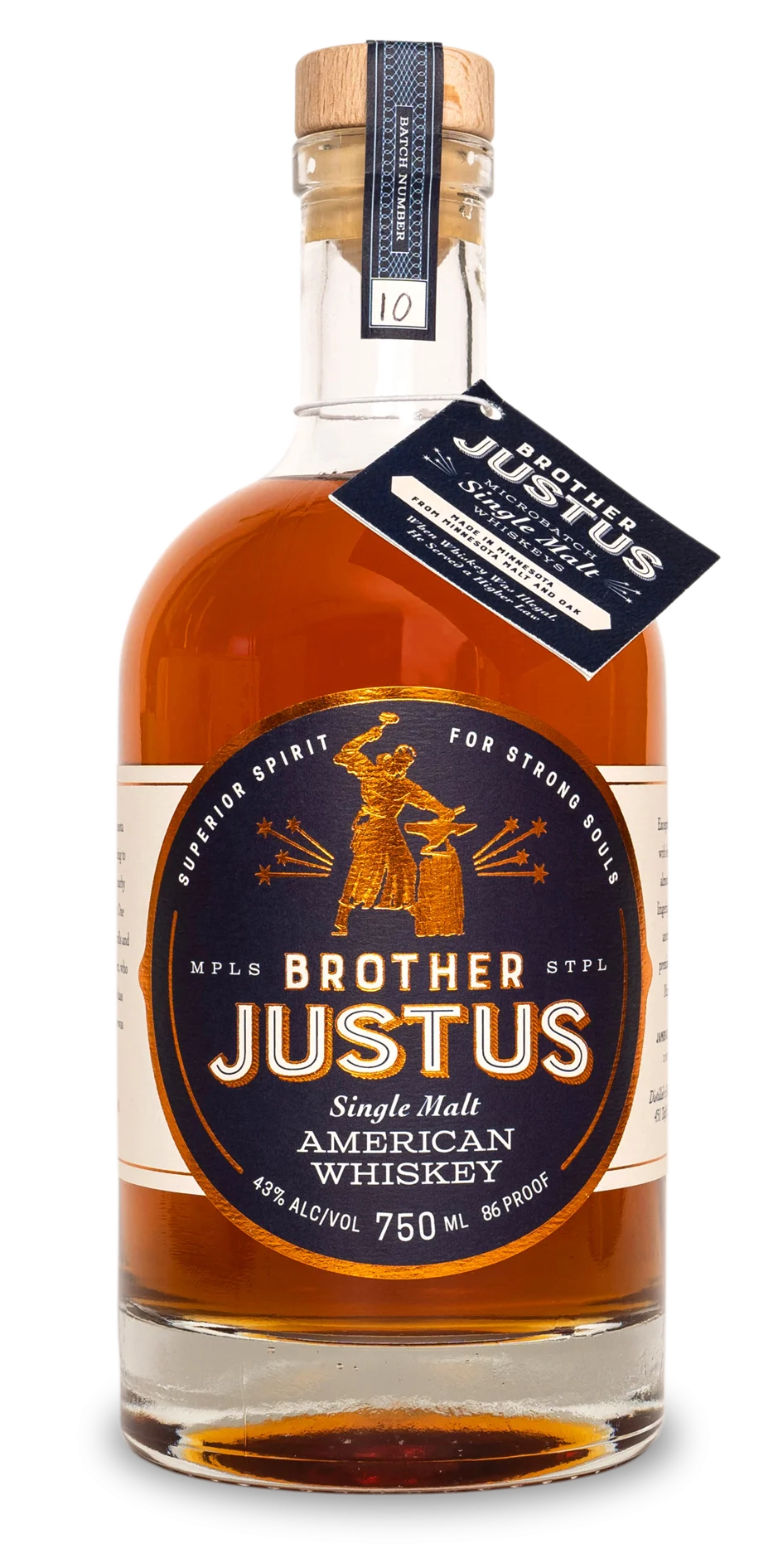 Whisky americano de malta única Brother Justus - Whiskey
