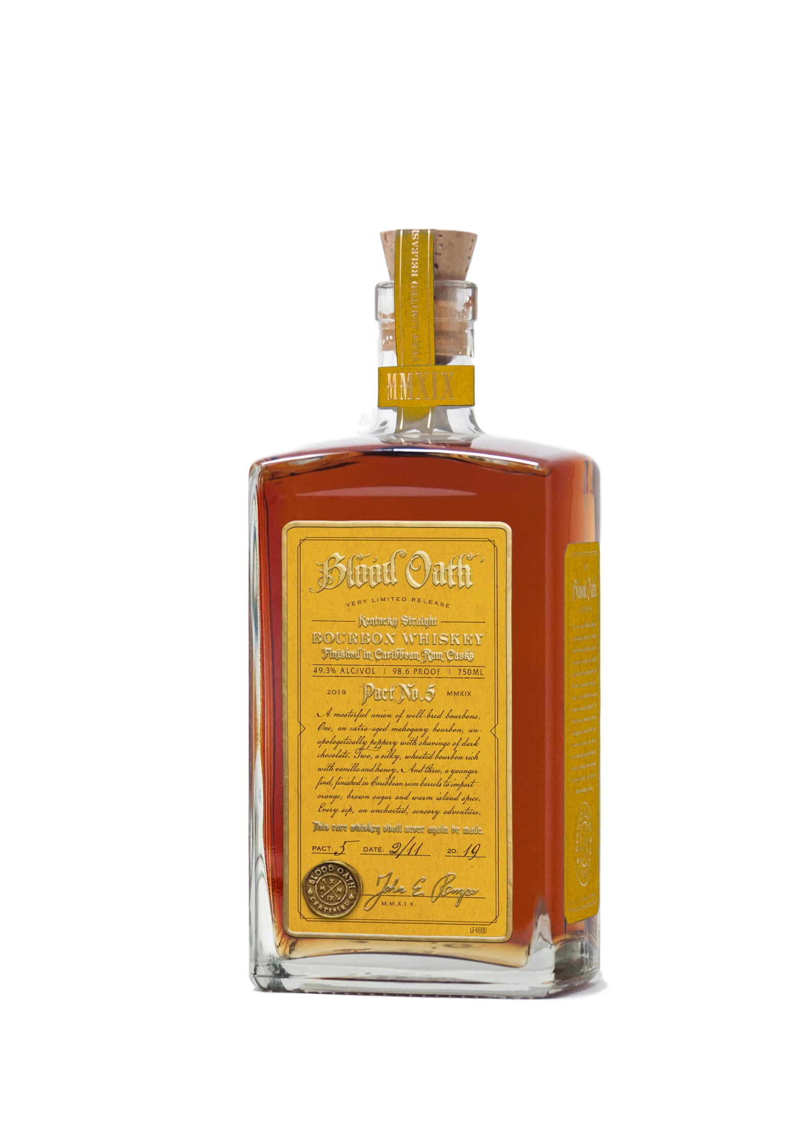 Blood Oath Pact 5 | 2019 One-Time Limited Release | Kentucky Straight Bourbon Whiskey