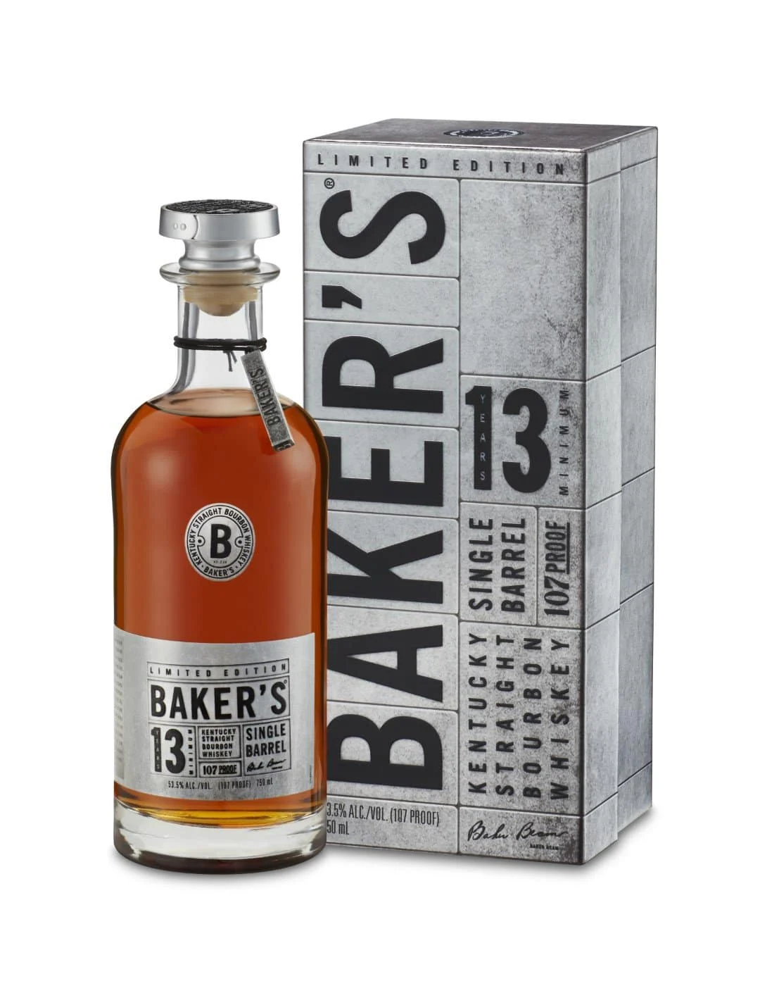 Whisky Bourbon de edición limitada Baker's Single Barrel Bourbon 13 años