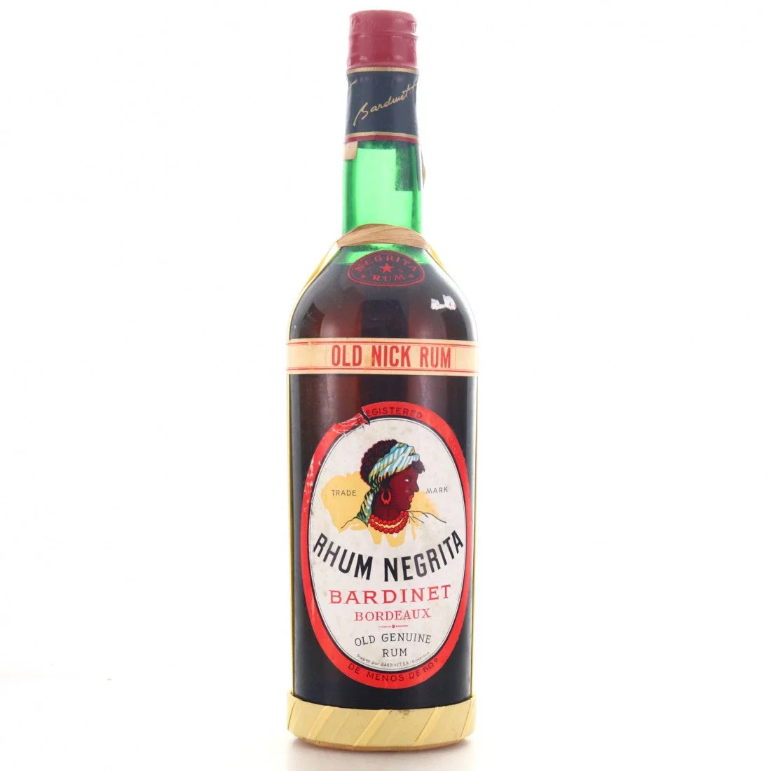 Bardinet Old Nick Rhum Negrita 'Old Genuine' - Ron de los años 60