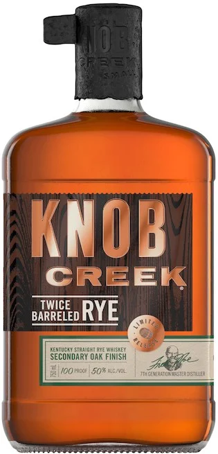 Knob Creek Twice Barreled Rye Whiskey