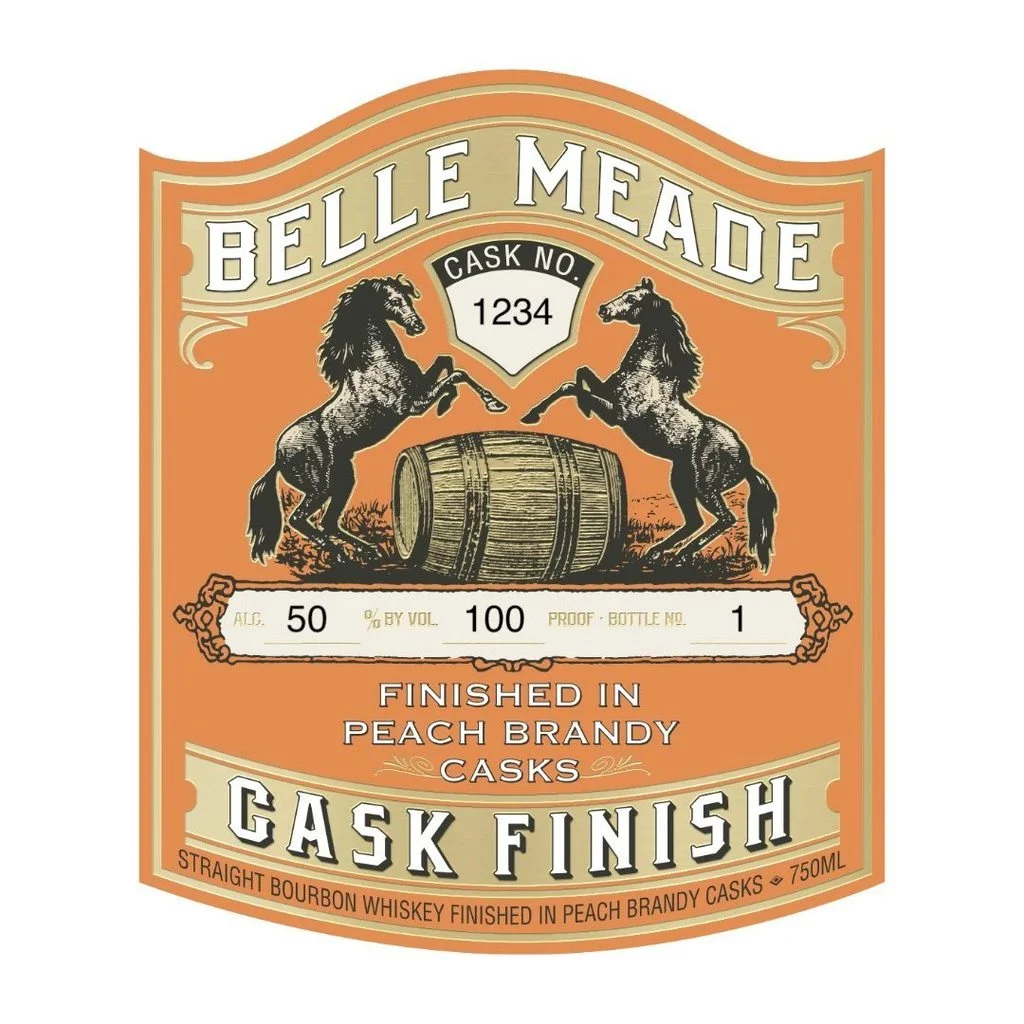 Belle Meade Peach Brandy Cask Finish Cask no. 1234 Straight Bourbon Whiskey