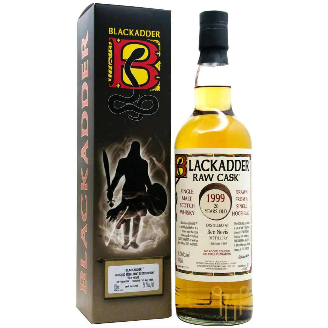 Blackadder 20 años Raw Cask Ben Nevis whisky escocés