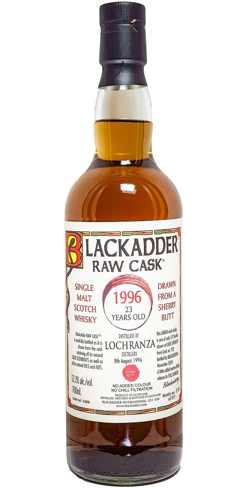 Blackadder Lochranza 17 Year Old Cask Strength 1996 Scotch Whisky - Whiskey
