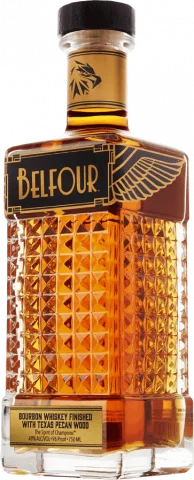 Belfour Spirits Finished with Texas Pecan Wood Bourbon Whiskey