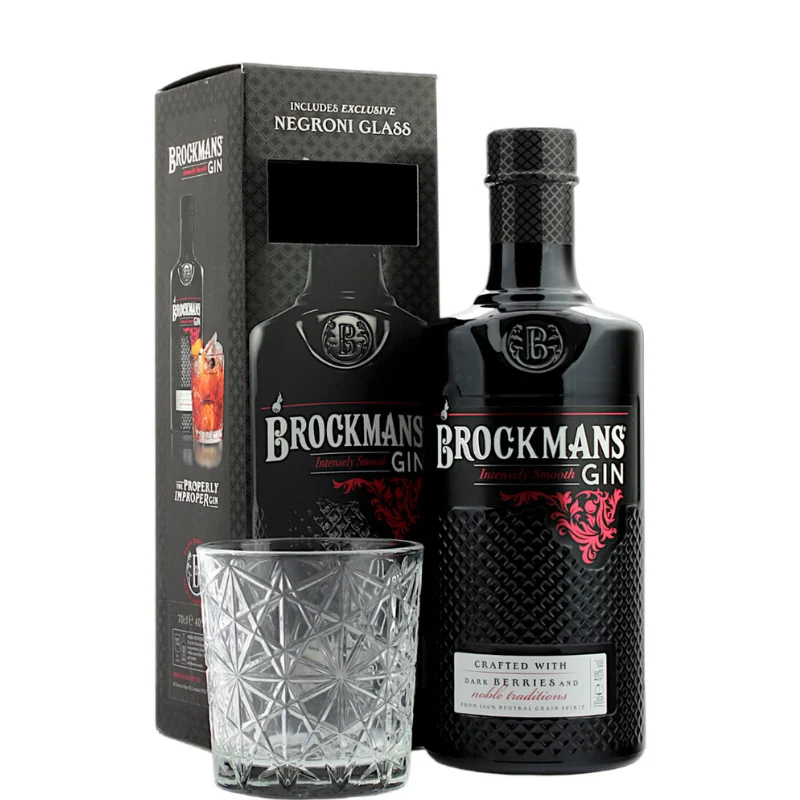 BROCKMAN´S + Vaso Negroni + Estuche - Brockmans Genuine Ltd.