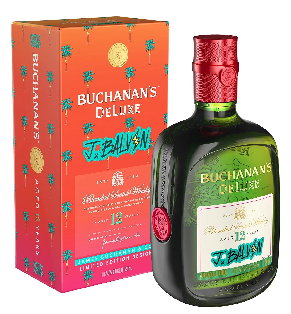 Buchanan's De Luxe J BALVIN 12 Year Old Blended Scotch Whisky - Whiskey