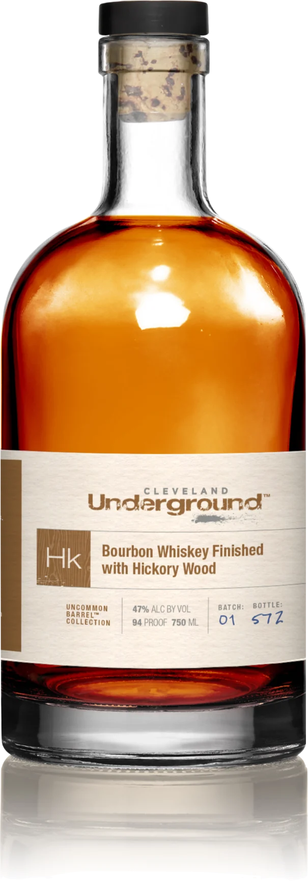 Cleveland Underground Hickory Wood Finished Bourbon Whiskey