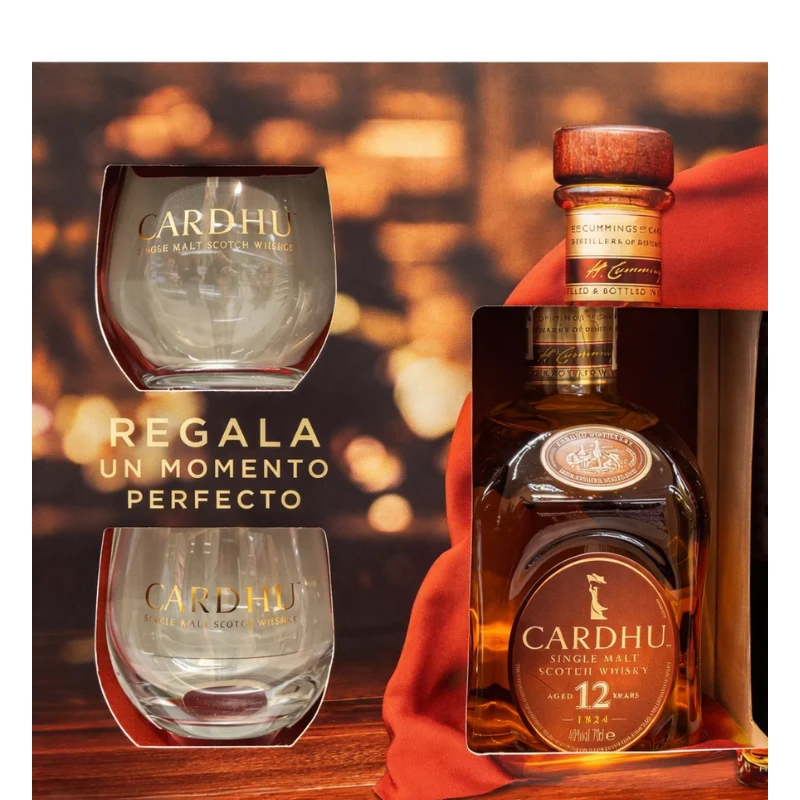 CARDHU 12 Años Estuche + 2 vasos - Cardhu Distillery