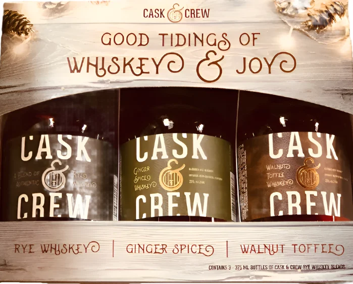 Set de regalo de degustación de whisky Cask & Crew (3) botellas de 3,75 ml