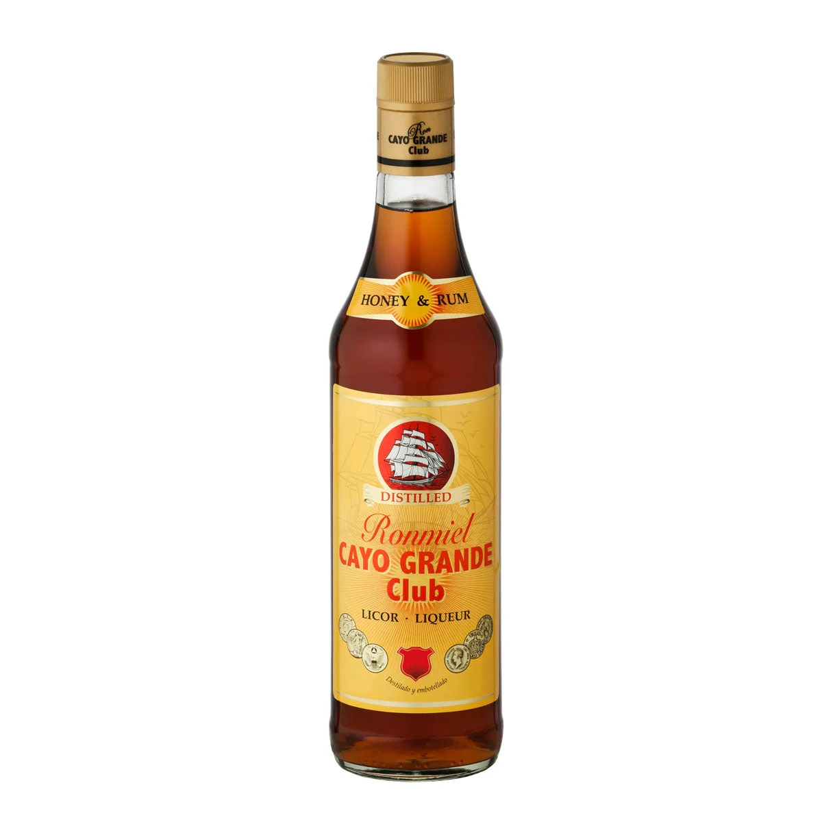 Licor Ron Miel Cayo Grande Club | 700ML