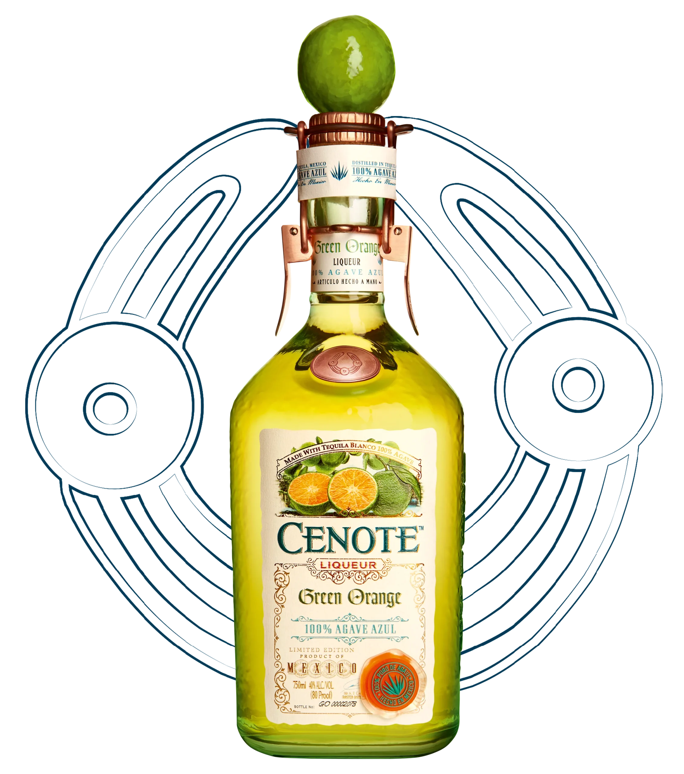 Licor de Naranja Verde Cenote
