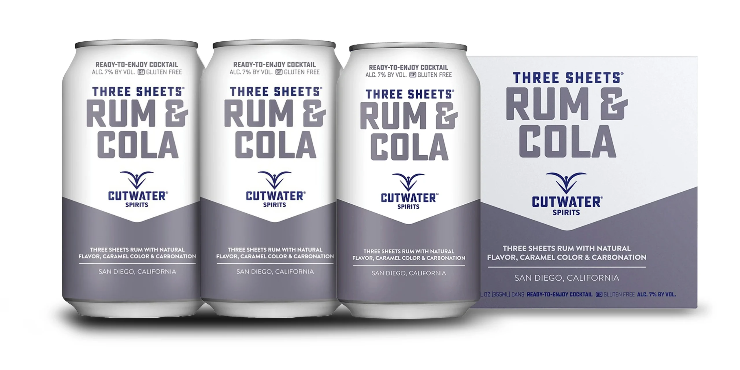 Cutwater | Three Sheets Rum & Cola (4) Pack Cans - Ready To Drink