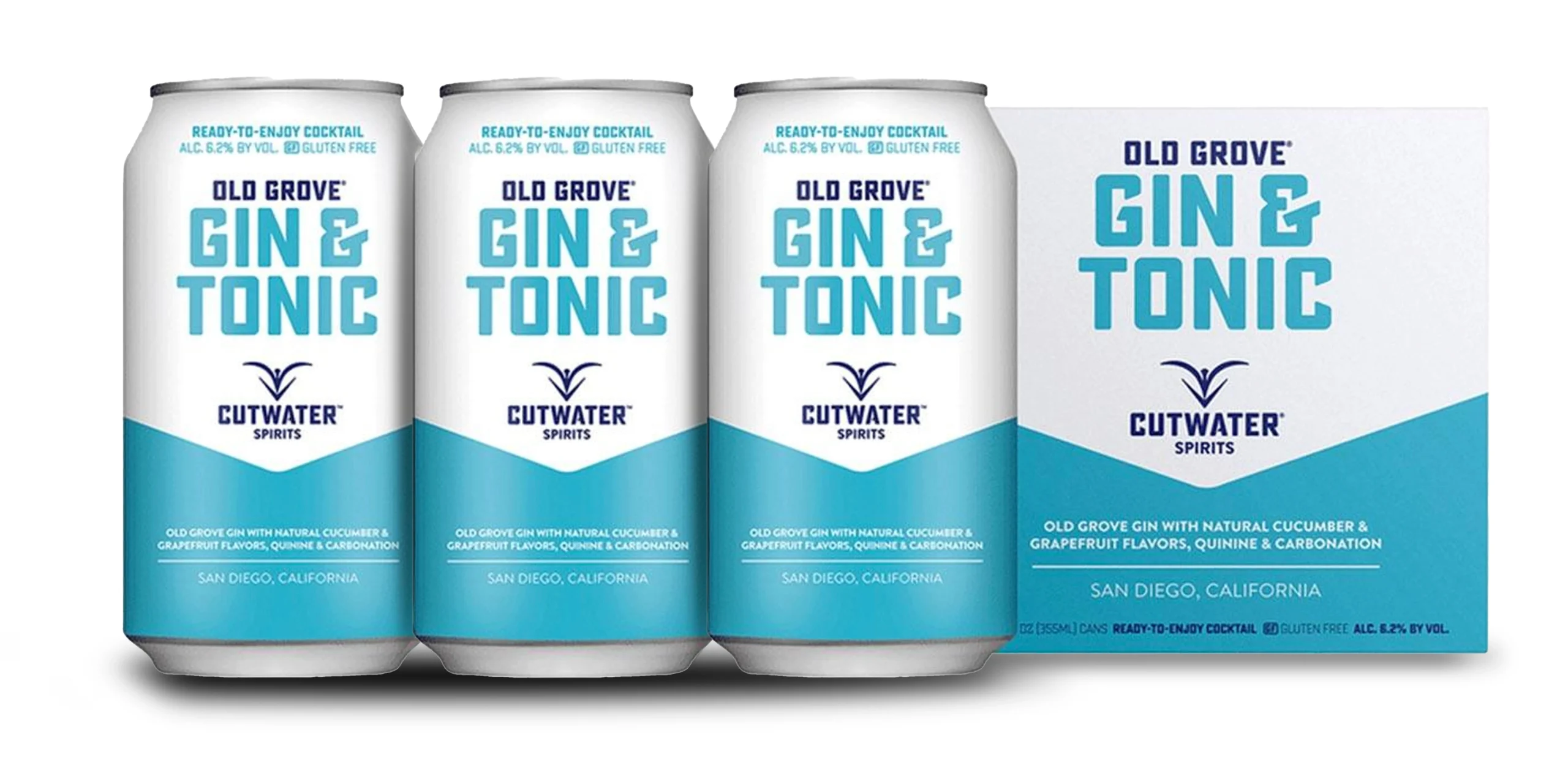 Cutwater | Old Grove Gin and Tonic (4) Pack Cans - Ready To Drink