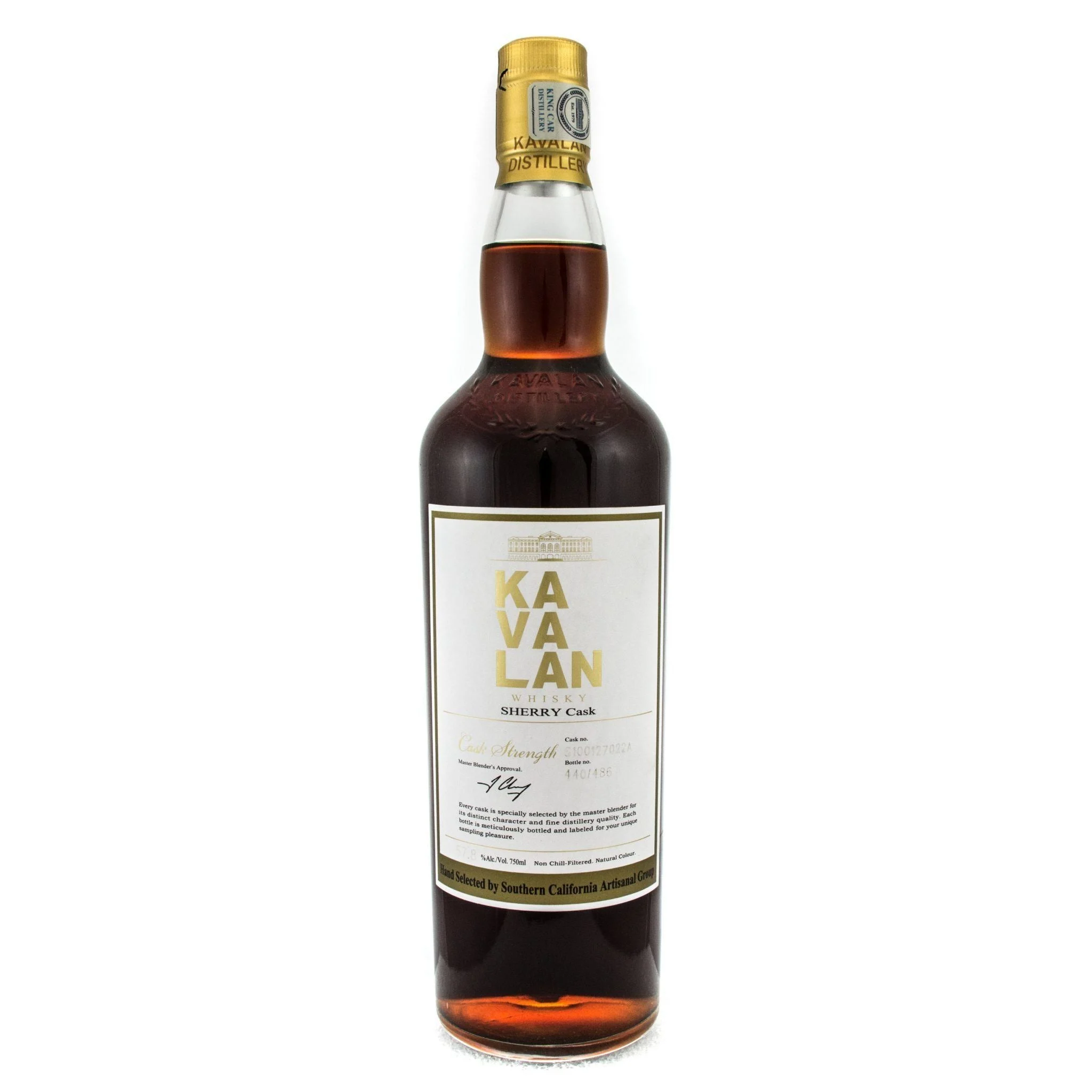 Kavalan Sherry Cask Strength Single Barrel Hand Selected By Artisan Group Of SWS Single Malt Whisky - Whiskey