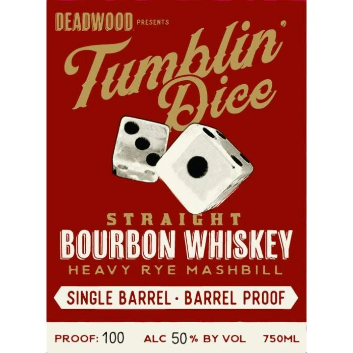Deadwood Tumblin Dice 4 Year Old Single Barrel Barrel Proof Straight Bourbon Whiskey - Whisky