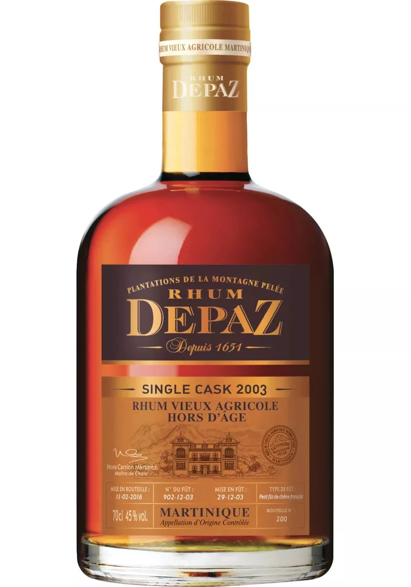 Depaz Rhum Vieux Agricole Hors D'Agne Millesime 2003 Rum | 700ML