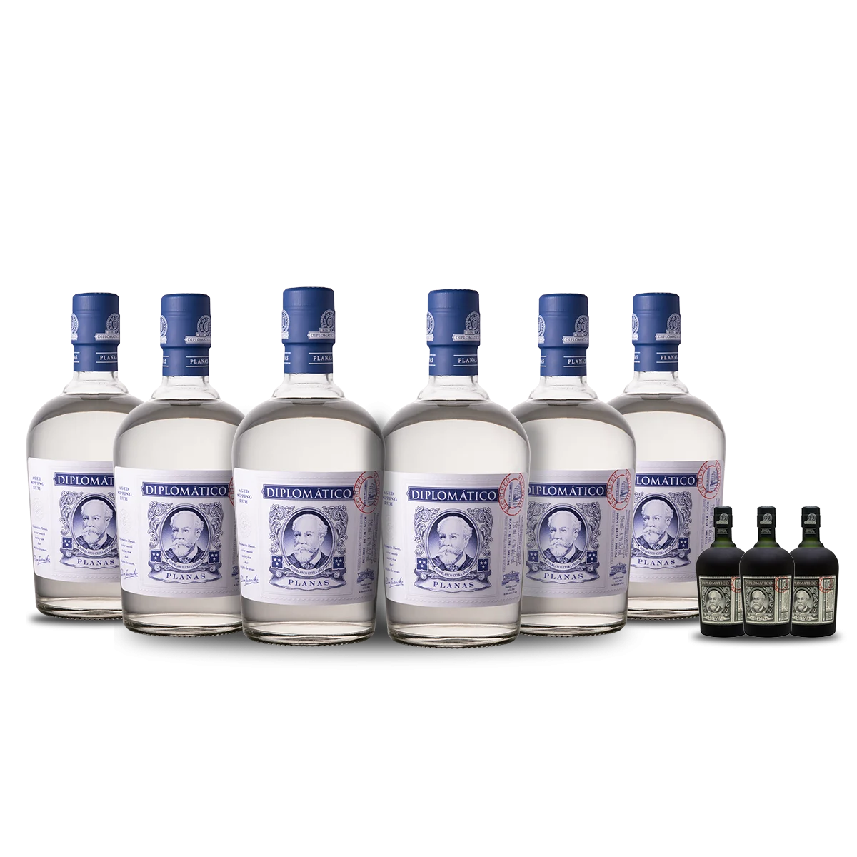 Diplomático Planas Rum (6) Bottle Bundle w/ (3) free minis