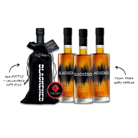METALLICA | BLACKENED™ American Whiskey "Velvet Bag" | Blackened The World | Limited Edition **Collect ONE/Drink THREE** (Bundle)
