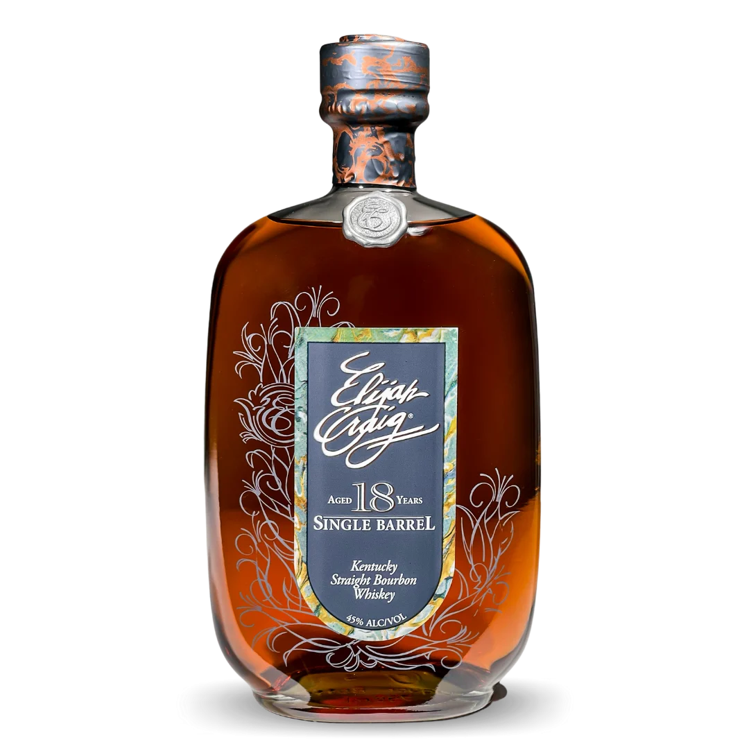 Elijah Craig Single Barrel 18 Year Old Bottled 1990 Kentucky Straight Bourbon Whiskey