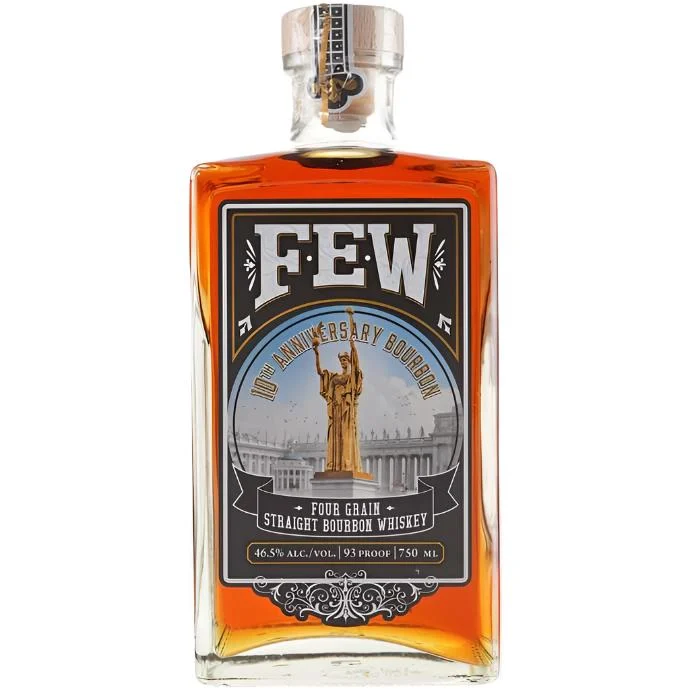 FEW Spirits Four Grain Bourbon 10th Anniversary Whiskey