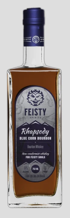 Feisty Spirits Rhapsody Blue Corn Bourbon Whiskey