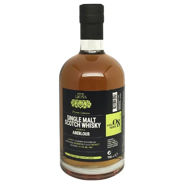Five Lions –Aberlour 8-Year-Old, First-Fill Oloroso Sherry Scotch Whisky