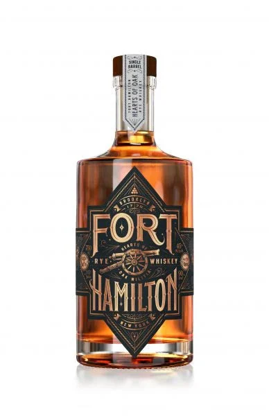 Whisky de centeno de barril único Fort Hamilton