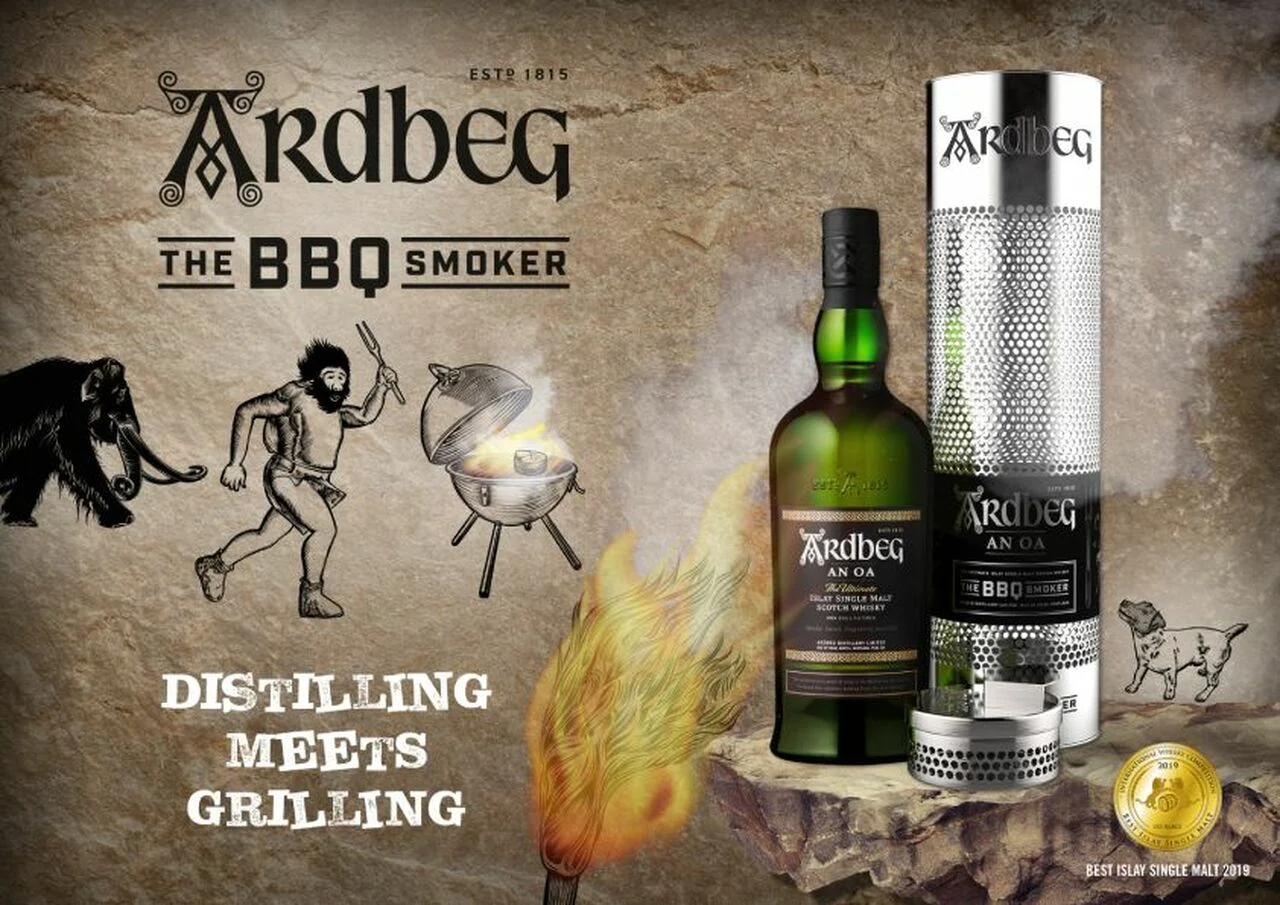 Ardbeg 'An Oa' | 'The BBQ Smoker' | The Ultimate Islay Single Malt Scotch Whisky Gift Set
