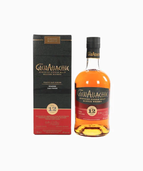 GlenAllachie 12 Year Old Spanish Oak Finish Scotch Whisky | 700ML - Whiskey