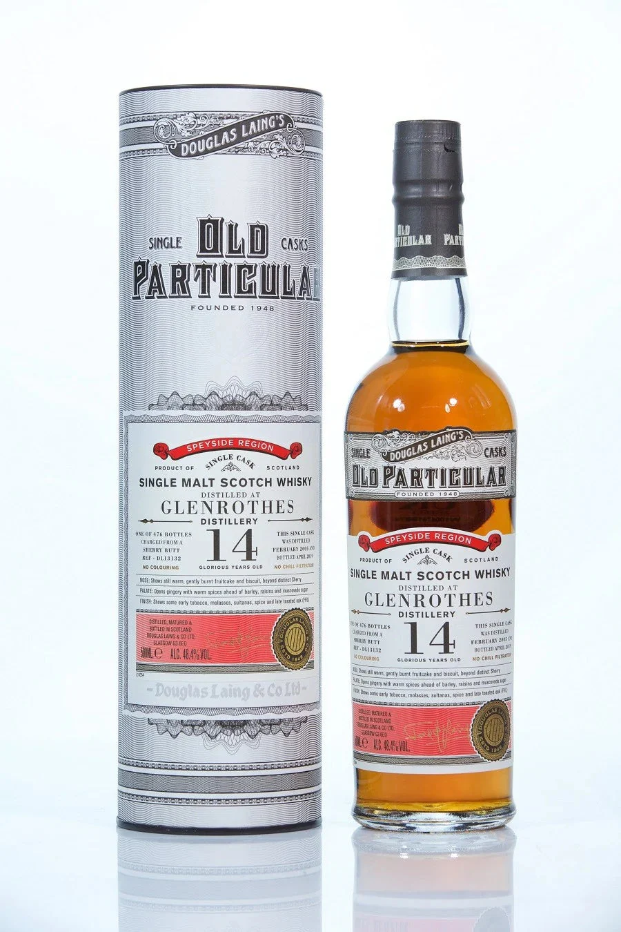 Glenrothes 14 años 2005 (barrica 13132) - Whisky escocés de pura malta Old Particular (Douglas Laing) | 500ML
