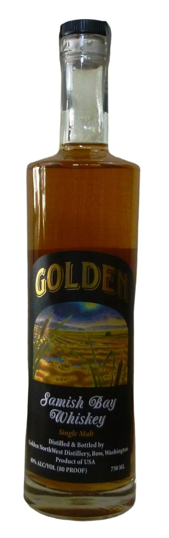 Golden Samish Bay Single Malt Reserve Whiskey