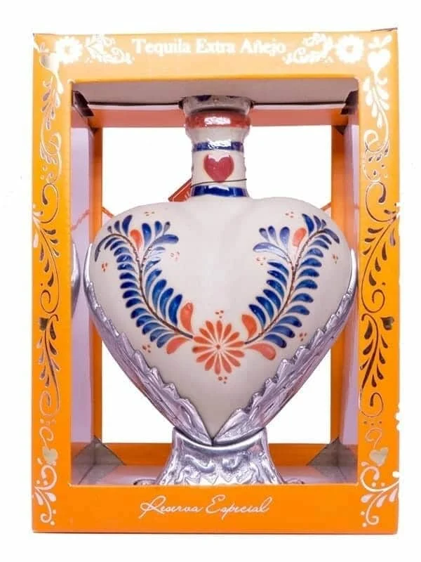 Grand Love Ceramic Heart Extra Anejo Tequilla - Tequila