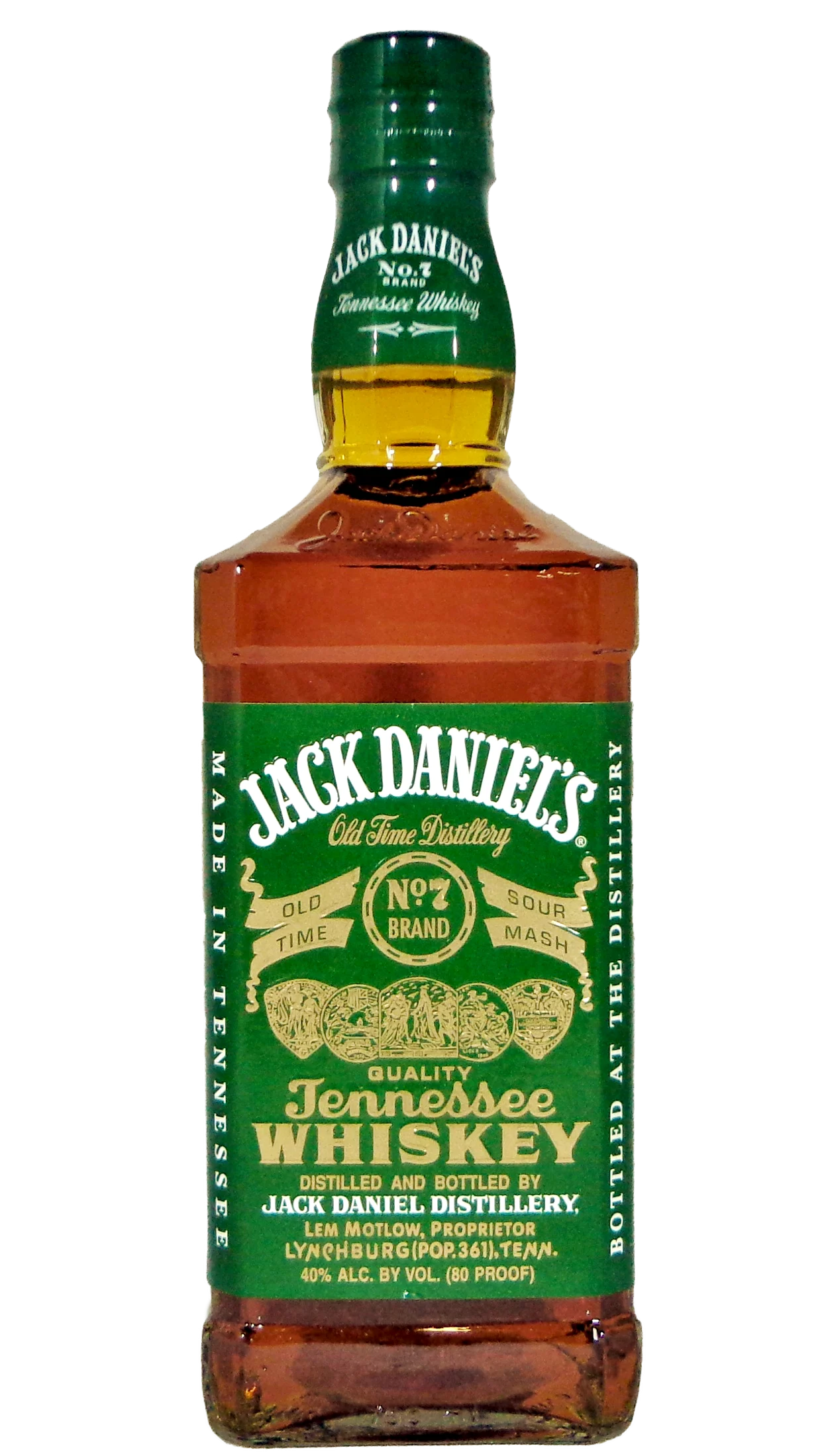 Jack Daniel's Old No. 7 Green Label Sour Mash Tennessee Whiskey