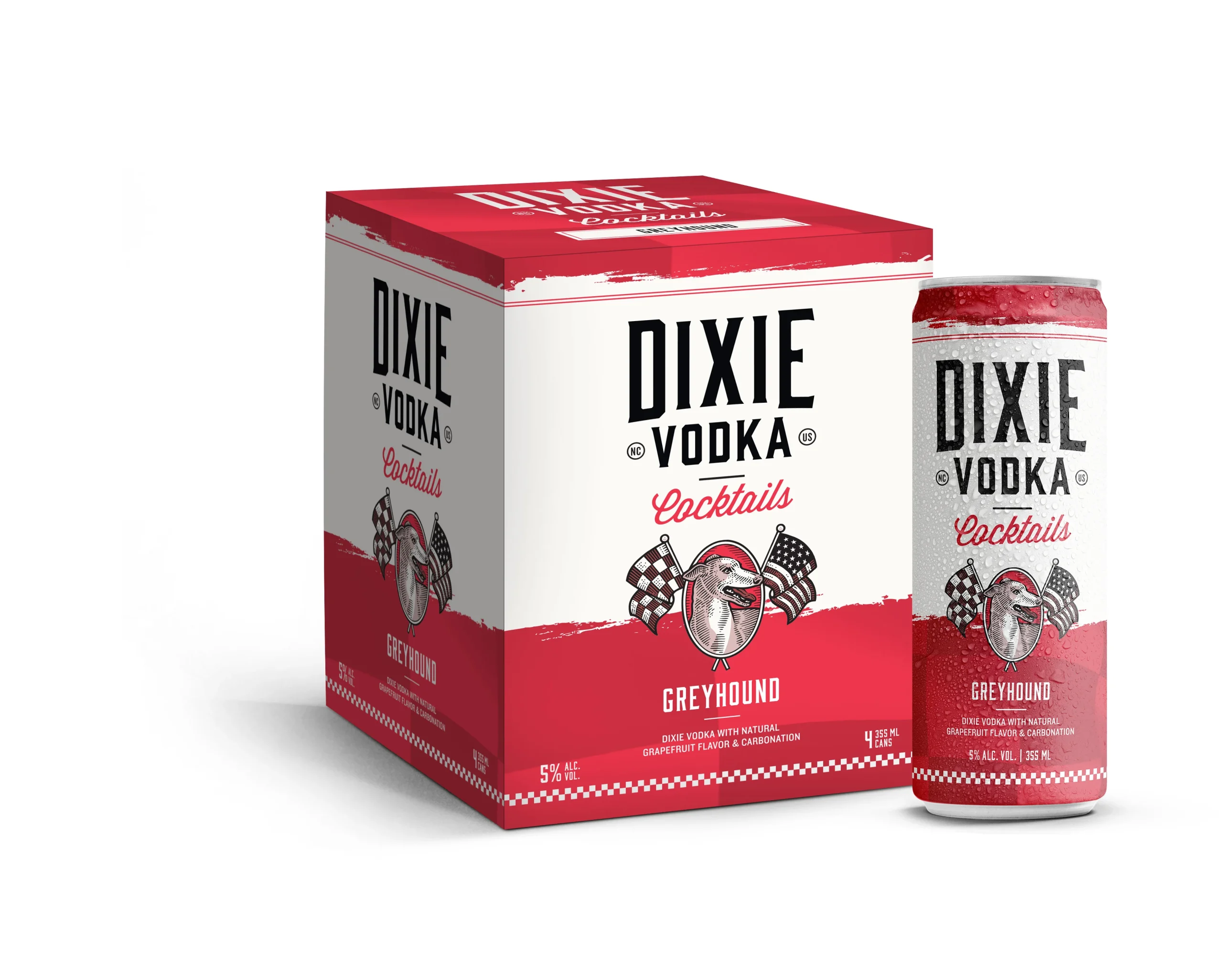 Dixie Vodka Cocktails | Greyhound (4) Pack Cans - Ready To Drink