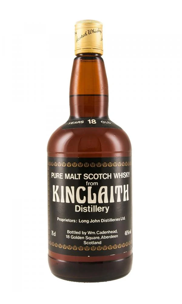 Kinclaith 18 Year Old Cadenheads c. 1970s Pure Malt Scotch Whisky | 700ML - Whiskey