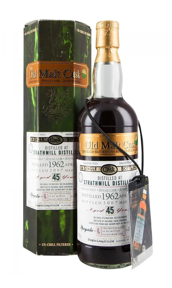 Strathmill 1962 45 Year Old Sherry Cask Old Malt Cask Speyside Single Malt Scotch Whisky - Whiskey