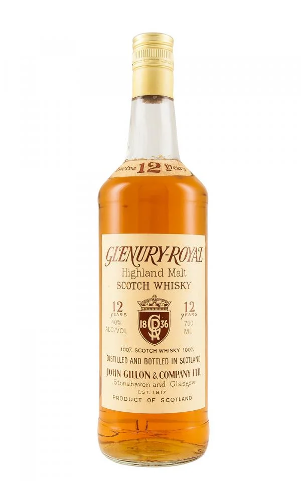 Glenury Royal 12 Year Old John Gillon Bot.1980s Highland Single Malt Scotch Whisky - Whiskey