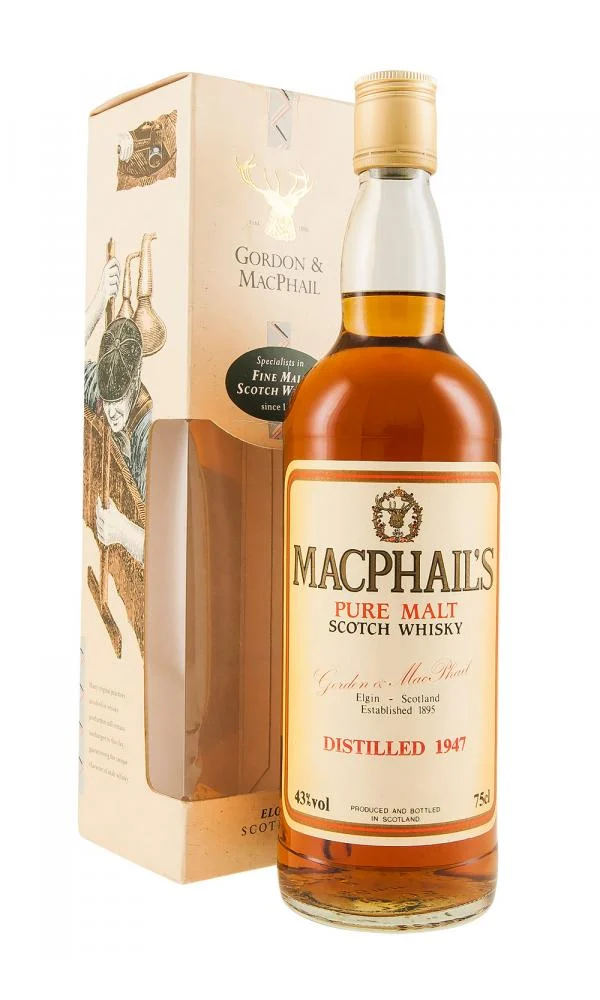 MacPhail's 1947 Gordon & MacPhail Highland Malt Scotch Whisky | 700ML - Whiskey