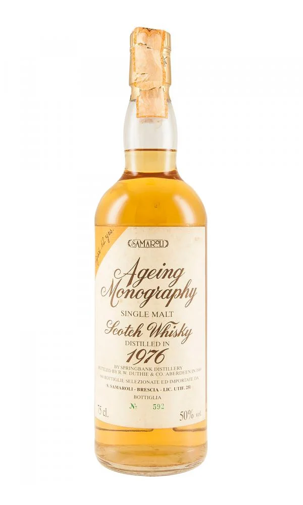 Springbank 1976 Samaroli 12 Year Old / Ageing Monography Single Malt Scotch Whisky - Whiskey