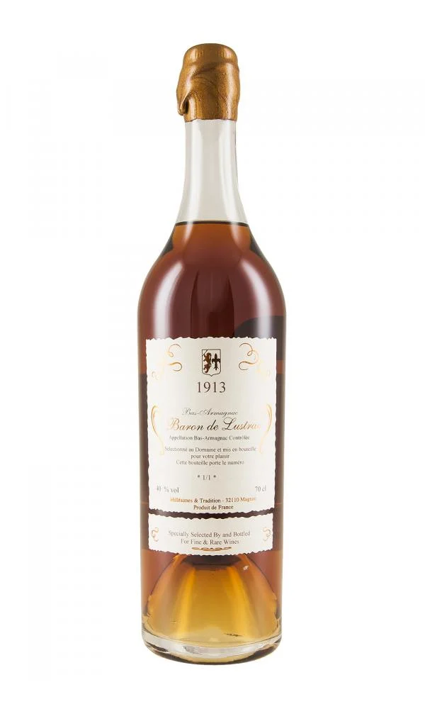 1913 Baron de Lustrac Vintage Armagnac | 700ML - Liqueur