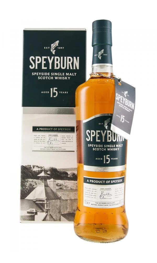 Speyburn 15 Year Old Speyside Single Malt Scotch Whisky | 700ML - Whiskey