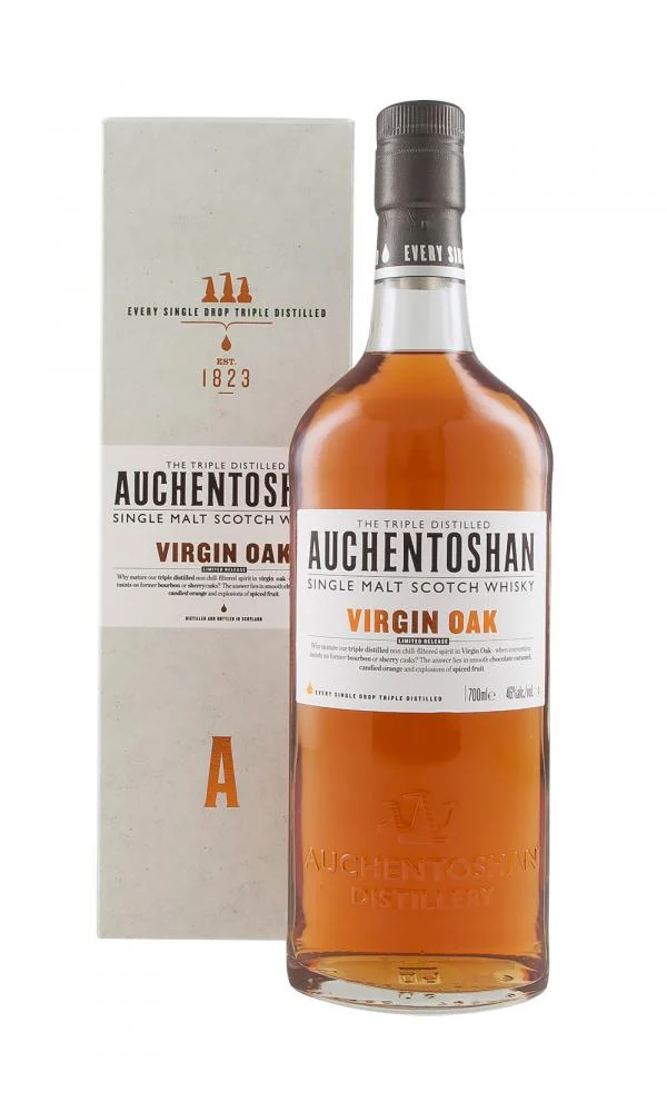 Auchentoshan Virgin Oak Batch One Lowland Single Malt Scotch Whisky | 700ML - Whiskey