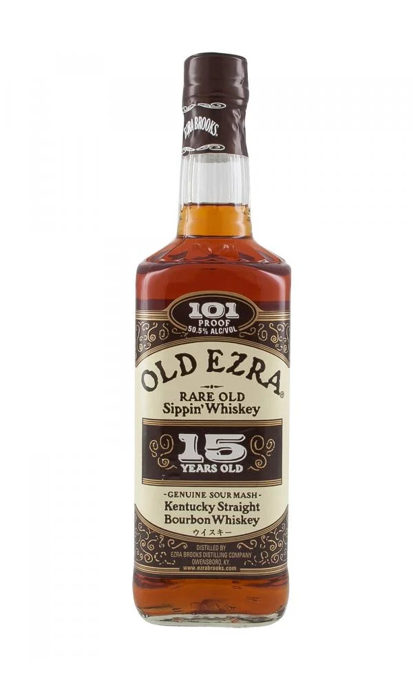 Whisky Bourbon puro Old Ezra de 15 años