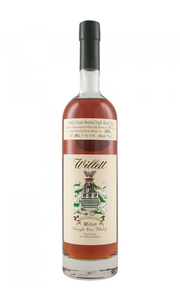 Willett Family Estate 8 Year Old Single Barrel #1465 Straight Rye Whisky - Whiskey
