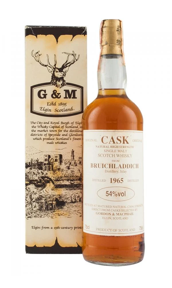 Bruichladdich 1965 Gordon & MacPhail Natural High Strength Single Malt Scotch Whisky | 700ML - Whiskey