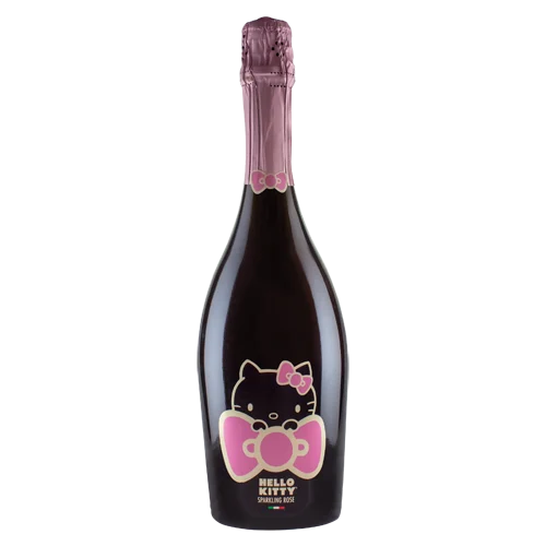 Hello Kitty Sparkling Pink Rose Wine - Liqueur