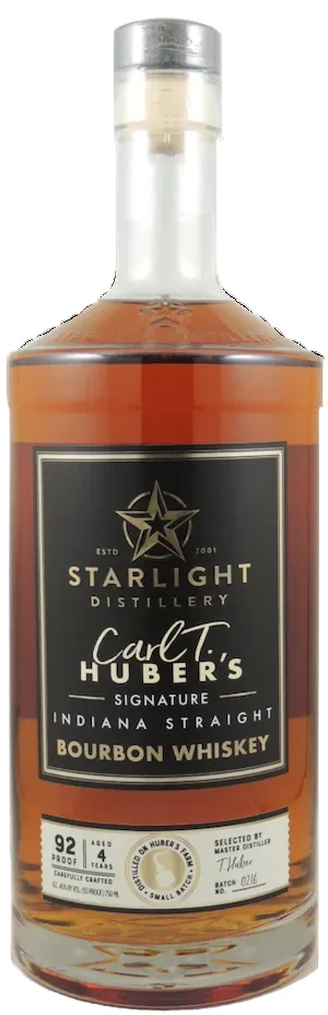 Huber's Starlight Distillery Carl T. Bourbon Whiskey